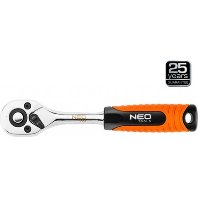 NEO TOOLS 08-521 ráčna 1/2" s pojistkou a přepínací páčkou 45z