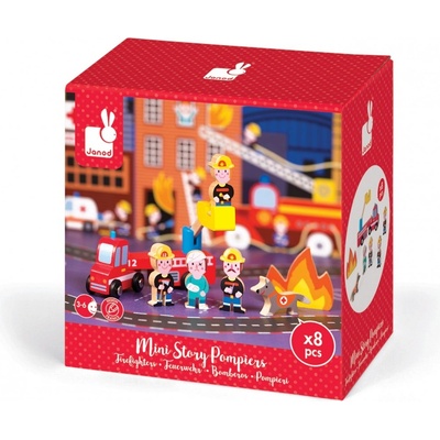 Janod Hasiči Mini Story Dřevěná pohádka
