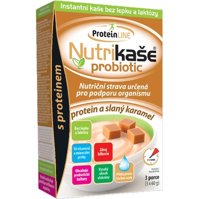 Nutrikaše probiotic protein a slaný karamel 3 x 60 g