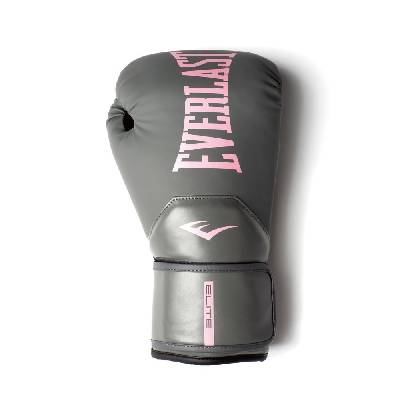Everlast Elite Training Gloves Grey/Pink 12oz