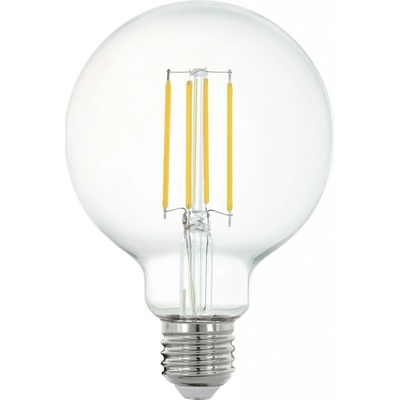 Eglo LED stmievateľná filamentová retro žiarovka, E27, G95, 6W, teplá biela