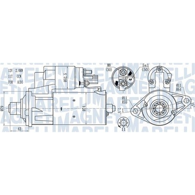 Startér MAGNETI MARELLI 063721584010