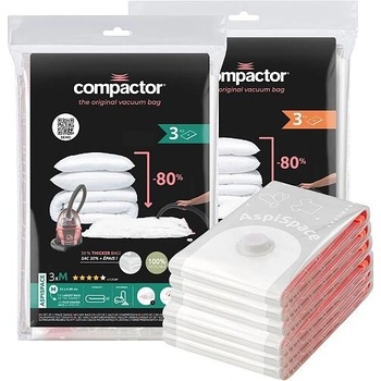 Compactor Bag Aspispace 5x M 70 litrů + 5x L 120 litrů