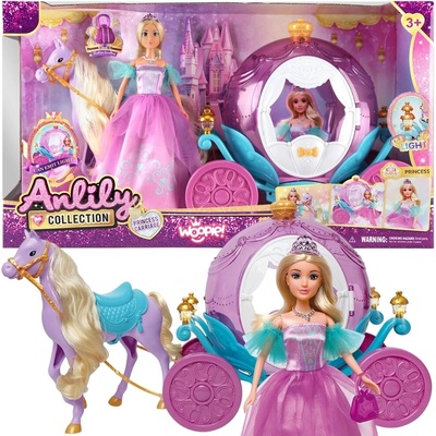 Woopie ĽADOVÁ PRINCEZNÁ LILY SÚPRAVA KOČ KORUNA