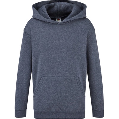 Fruit of the Loom F.O.L. Classic Kids Hooded Sweat vintage heather navy