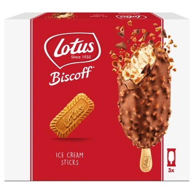 Lotus Biscoff Original s dvojitou polevou 3 x 90 ml