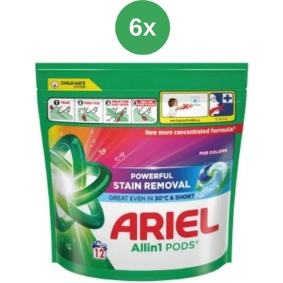 Ariel Color prací kapsle 6 x 12 PD
