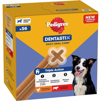 Pedigree Dentastix každodenní péče o zuby Multipack Medium 168 ks pro středně velké psy 10-25 kg