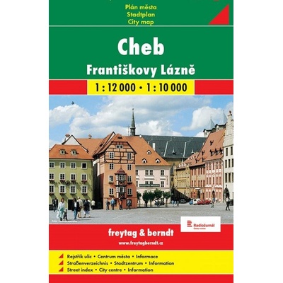Plán města Cheb Františkovy lázně