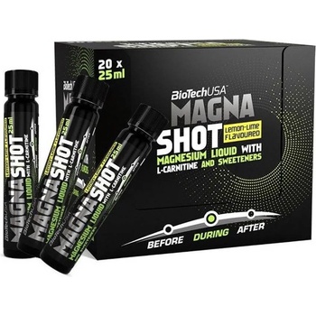 BioTechUSA Magna Shot, лимон и лайм, 20 шота, BioTech USA
