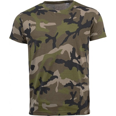 Soľs Camo Men pánske tričko camo