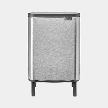 Brabantia 12 л кош за смет в цвят матиран инокс Brabantia от серия Bo Hi (1006650)