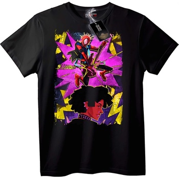 NOONEBRAND Тениска Spider-Guitar Герой - S, Black