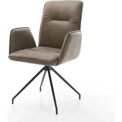 Delife Vinja-Flex taupe vintage křížová podnož zúžená černá 180°