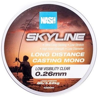 Kevin Nash Skyline Mono Low Visibility Clear 1000 m 0,26 mm 3,62 kg