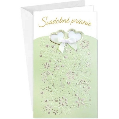 Pozdrav: Svadobné prianie - s textom (13-432B)