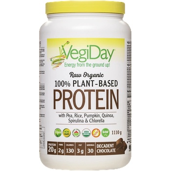 Natural Factors VegiDay ® Веган протеин Органик (от грах, ориз, киноа, тиква, спирулина и хлорела) 1050 g прах, с вкус на шоколад | Natural Factors (3019 VD)