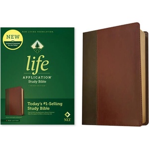 NLT Life Application Study Bible, Third Edition (Red Letter, Leatherlike, Brown/Tan) | Tyndale (ISBN: 9781496439314)
