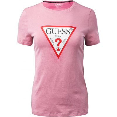GUESS Dámske Tričko SS CN ORIGINAL TEE W1YI1BI3Z11 G67G Ružová