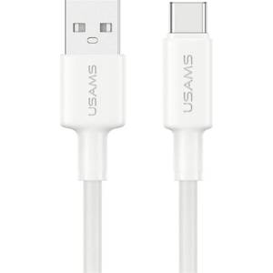 USAMS Кабел за данни USAMS U90 USB - Type-C, 100 см, БЯЛ SJ761USB01 (SJ761USB01)