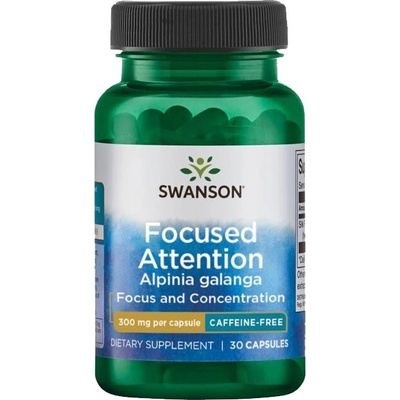 Swanson Focused Attention Alpinia Galanga 300 mg 30 kapsúl