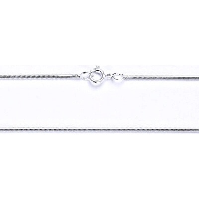 Čištín stříbrný hádě kulaté nerhodiované String 5648