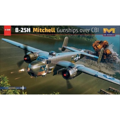 Hong Kong Models B-25H Mitchell Gunships over CBI 1:32