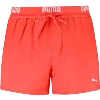 PUMA Бански гащета Puma Logo swimming shorts - Orange (Red Glamour)
