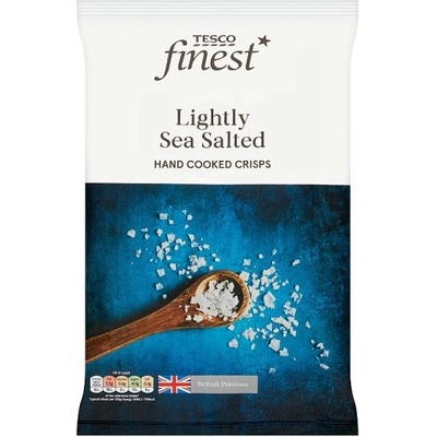 Tesco Finest Smažené zemiakové lupienky s morskou soľou 150g