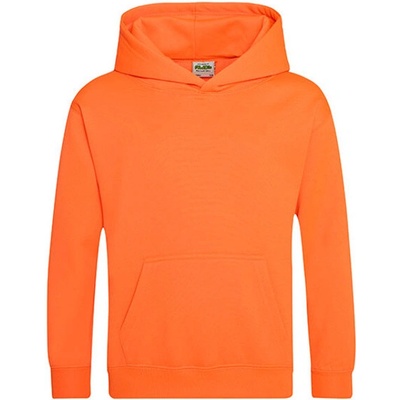 Just Hoods detská mikina s kapucňou JH004J Electric Orange