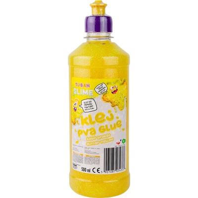 TUBAN Блестящо лепило за слаймTuban - Жълто, 500 ml (TU3433)