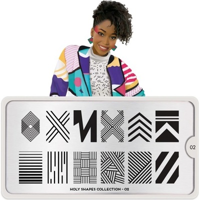 Image destička MoYou Holy Shapes 02 – Zboží Dáma
