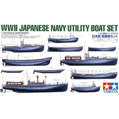 Tamiya JPN Navy Utility Boat Set 28 ks 1:350