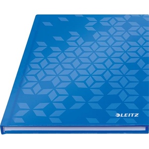 Leitz Тефтер A5, кариран, 80 листа, твърда подвързия, LEITZ "Wow", син 46281036 (46281036)