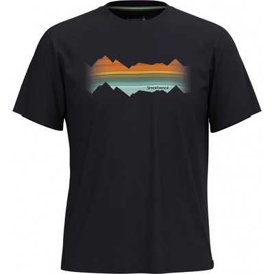 Smartwool Mountain Horizon Short Sleeve Graphic T čierne