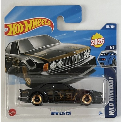 Mattel Hot Wheels Auto Wild Widebody BMW 635 CSi čierno-zlaté