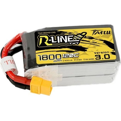 Tattu R-Line verzia 3.0 120C 4S1P XT60 batéria 14,8V 1800 mAh