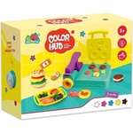 Raya Toys Детски комплект моделин и машина с формички Raya Toys - Машина за храна Color Mud, 5 цвята (502126026) - baby