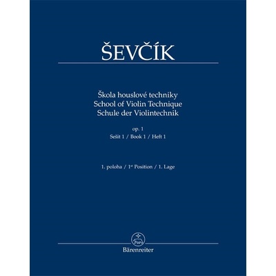 KN Otakar Ševčík Škola houslové techniky op. 1 sešit 1 1. poloha