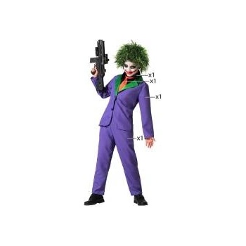 BigBuy Carnival Маскировъчен костюм за деца Лилав Клоун Размер 5-6 години