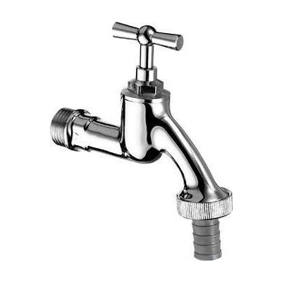 Schell ventil rohový SCHELL 1/2-3/4" s otočnou páčkou mat.chróm