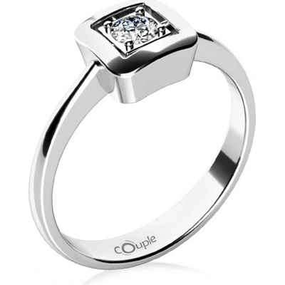 Couple Delia prsten v bílém zlatě se zirkonem 6860595 0 1