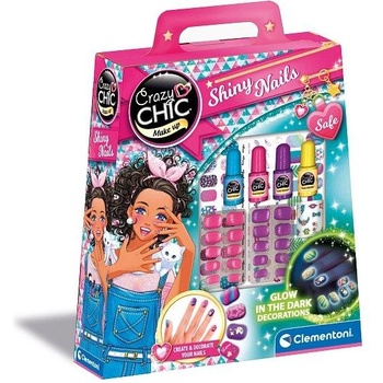 Clementoni Crazy CHIC - Комплект лакове за нокти, светещи в тъмното