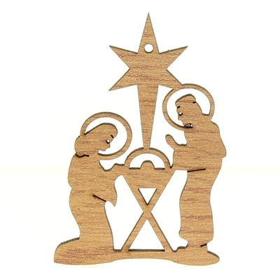 Naše galanterie Dekorace dub betlém 10cm – Zboží Mobilmania