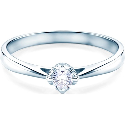 SAVICKI Годежен пръстен Solitaire: бяло злато. диамант