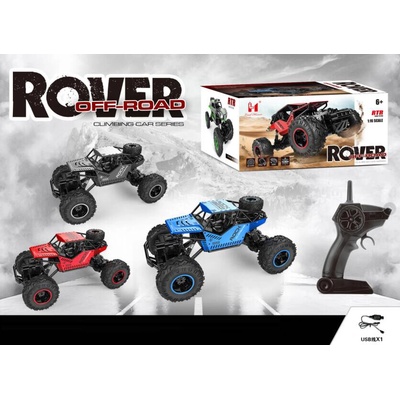 Malplay Terénne auto na diaľkové ovládanie 4x4 s akumulátorom 1:16