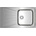 Teka Starbright 50 E-XP 1B 1D ГЛАДКА М. 1108, Иноксова мивка за вграждане, гладка, обръщаема (М.1108)