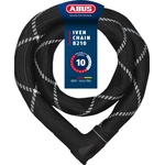ABUS chain lock Iven Chain 8210 - bicycle lock made of hardened steel - with synthetic fiber coating - ABUS security level 10 - 140 cm - black - 88288 (88288)