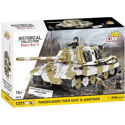 COBI 2674 World War II Nemecký ťažký stíhač tankov Panzerjäger Tiger Ausf.B Jagdtiger 1:28