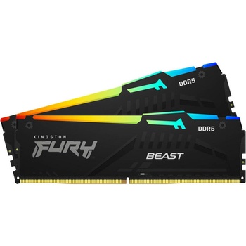 Image 1 of Kingston FURY Beast RGB 32GB (2x16GB) DDR5 6000MHz KF560C30BBEAK2-32